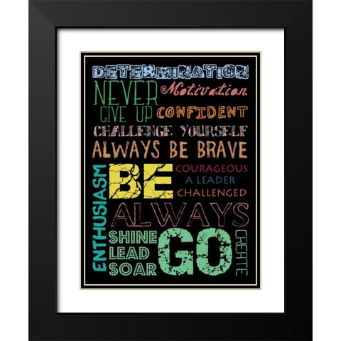 Go Create Black Modern Wood Framed Art Print with Double Matting by Lewis, Sheldon