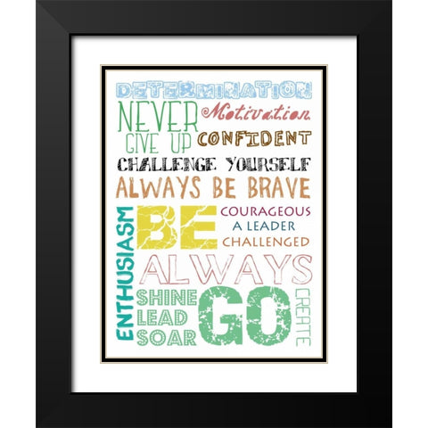 Go Create Black Modern Wood Framed Art Print with Double Matting by Lewis, Sheldon