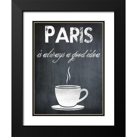Always A Good Idea Black Modern Wood Framed Art Print with Double Matting by Lewis, Sheldon
