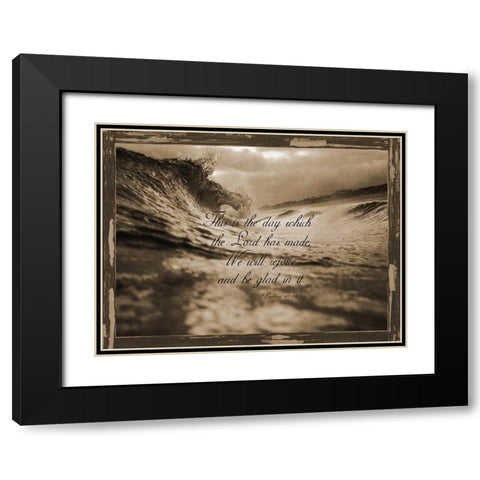 Psalms 118-24 Black Modern Wood Framed Art Print with Double Matting by Lewis, Sheldon