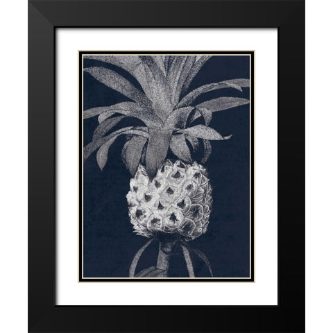 Indigo Pine 1 Black Modern Wood Framed Art Print with Double Matting by Lewis, Sheldon