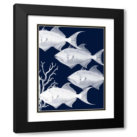 Coastal Orchestra Black Modern Wood Framed Art Print with Double Matting by Lewis, Sheldon