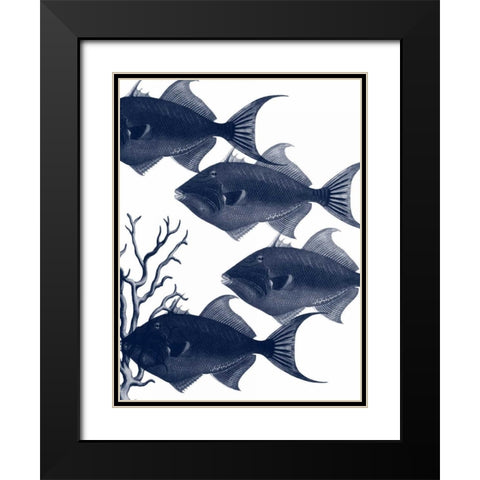 Coastal Orchestra Black Modern Wood Framed Art Print with Double Matting by Lewis, Sheldon