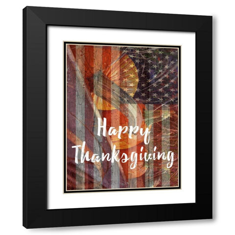 Thanksgiving Black Modern Wood Framed Art Print with Double Matting by Lewis, Sheldon