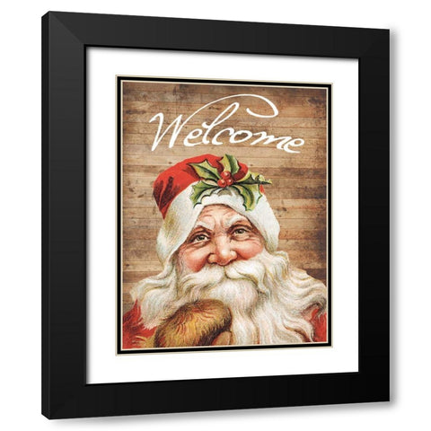 Welcome Black Modern Wood Framed Art Print with Double Matting by Lewis, Sheldon
