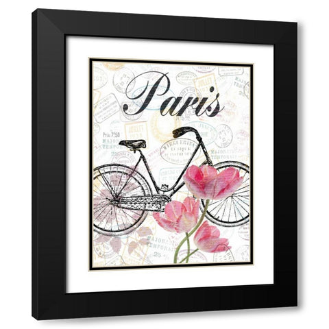 All Things Paris Black Modern Wood Framed Art Print with Double Matting by Lewis, Sheldon
