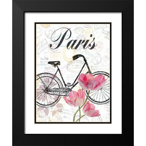 All Things Paris Black Modern Wood Framed Art Print with Double Matting by Lewis, Sheldon