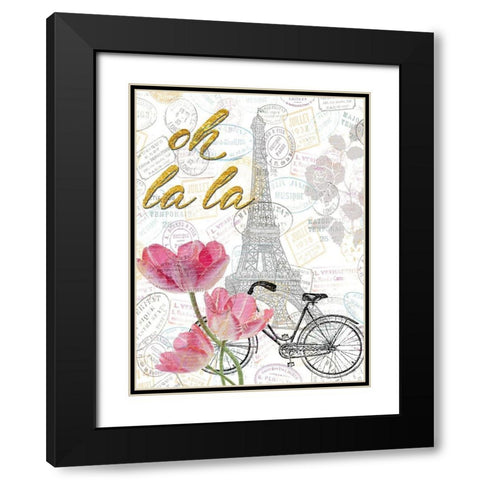 All Things Paris 2 Black Modern Wood Framed Art Print with Double Matting by Lewis, Sheldon