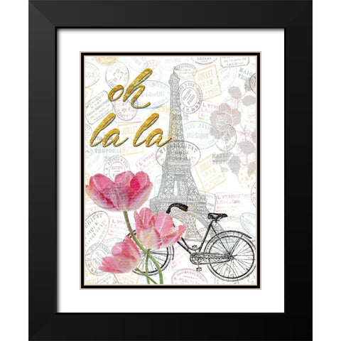 All Things Paris 2 Black Modern Wood Framed Art Print with Double Matting by Lewis, Sheldon