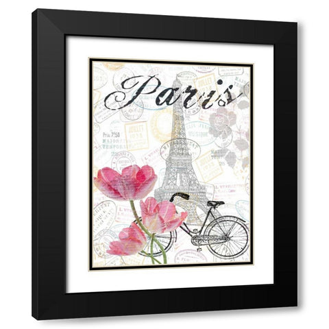 All Things Paris 2 Black Modern Wood Framed Art Print with Double Matting by Lewis, Sheldon