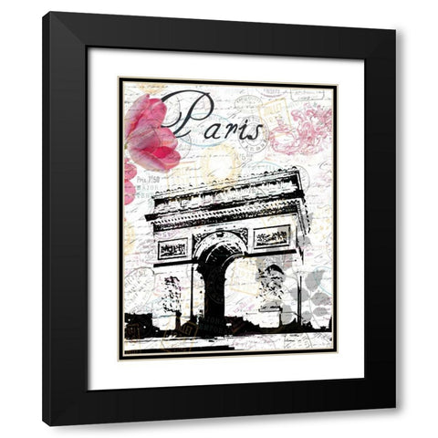 All Things Paris 3 Black Modern Wood Framed Art Print with Double Matting by Lewis, Sheldon