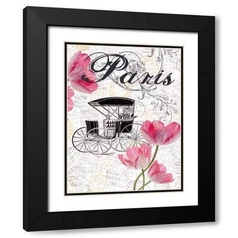 All Things Paris 4 Black Modern Wood Framed Art Print with Double Matting by Lewis, Sheldon