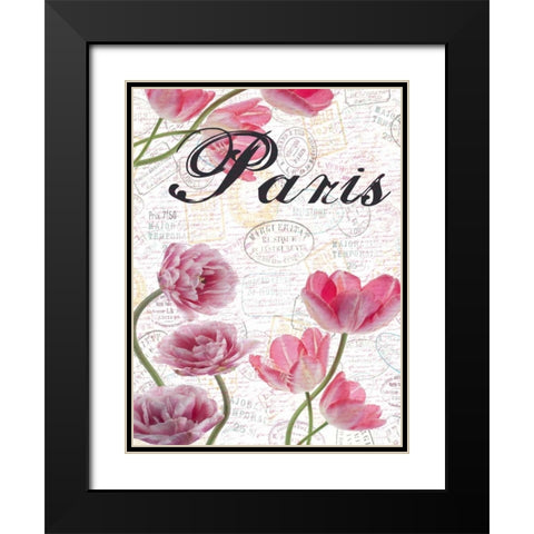 All Things Paris 5 Black Modern Wood Framed Art Print with Double Matting by Lewis, Sheldon