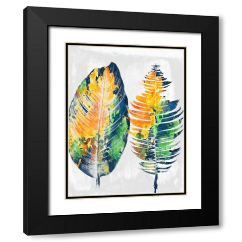 Tropical 2 Black Modern Wood Framed Art Print with Double Matting by Lewis, Sheldon