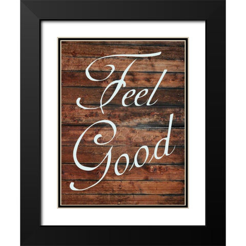 Feel Good Black Modern Wood Framed Art Print with Double Matting by Lewis, Sheldon