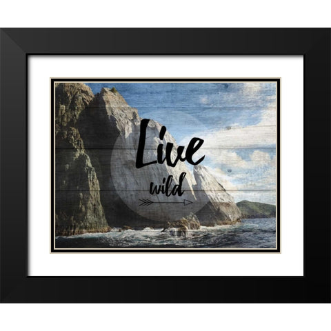 Your Adventure Black Modern Wood Framed Art Print with Double Matting by Lewis, Sheldon
