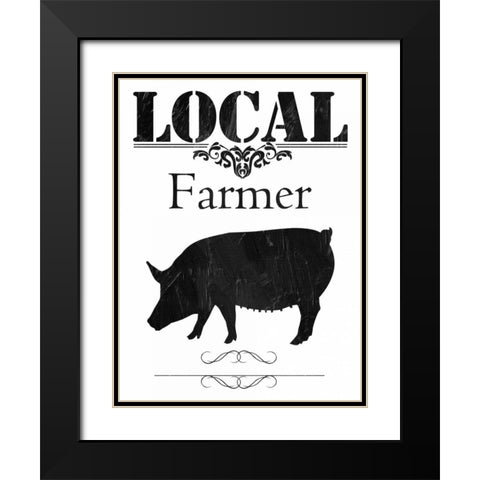 Local Farmer Black Modern Wood Framed Art Print with Double Matting by Lewis, Sheldon