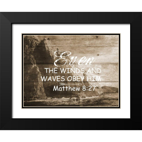 Even The Winds Black Modern Wood Framed Art Print with Double Matting by Lewis, Sheldon