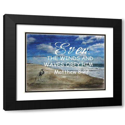 Power 2 Black Modern Wood Framed Art Print with Double Matting by Lewis, Sheldon