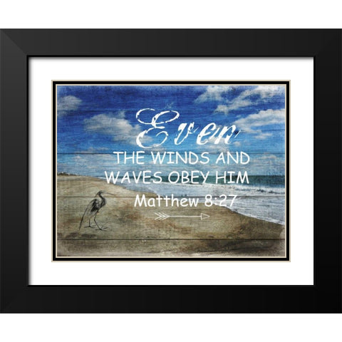 Power 2 Black Modern Wood Framed Art Print with Double Matting by Lewis, Sheldon