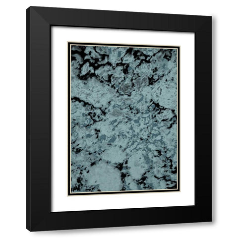 Pure Abstract 2 Black Modern Wood Framed Art Print with Double Matting by Lewis, Sheldon