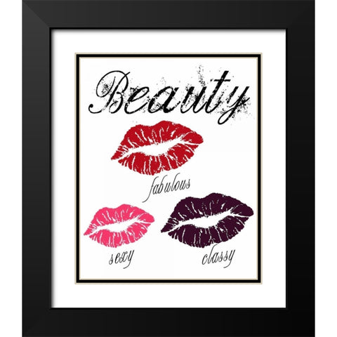 Beauty Black Modern Wood Framed Art Print with Double Matting by Lewis, Sheldon