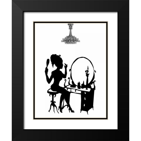 Style 2 Black Modern Wood Framed Art Print with Double Matting by Lewis, Sheldon