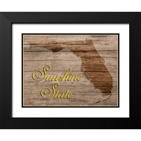 Sunshine State Black Modern Wood Framed Art Print with Double Matting by Lewis, Sheldon