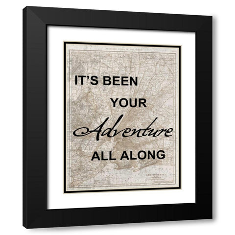 Your Travel Adventure Black Modern Wood Framed Art Print with Double Matting by Lewis, Sheldon