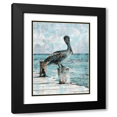 Coastal Pride Black Modern Wood Framed Art Print with Double Matting by Lewis, Sheldon