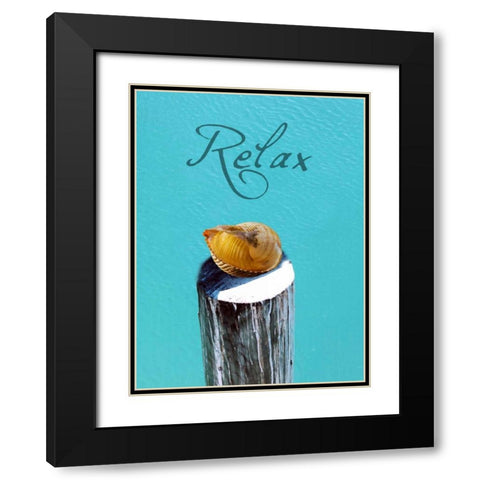 Ocean Sound Black Modern Wood Framed Art Print with Double Matting by Lewis, Sheldon