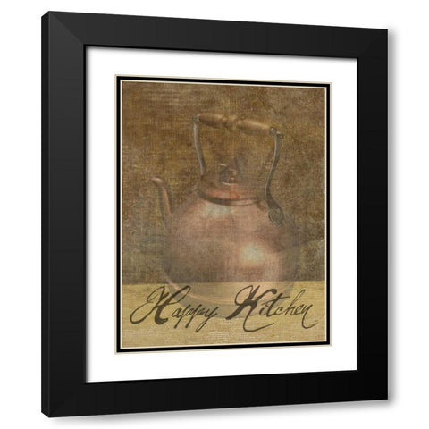 Vintage Pot Black Modern Wood Framed Art Print with Double Matting by Lewis, Sheldon