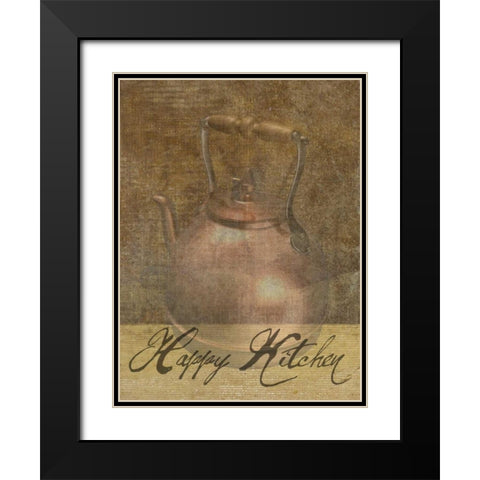 Vintage Pot Black Modern Wood Framed Art Print with Double Matting by Lewis, Sheldon