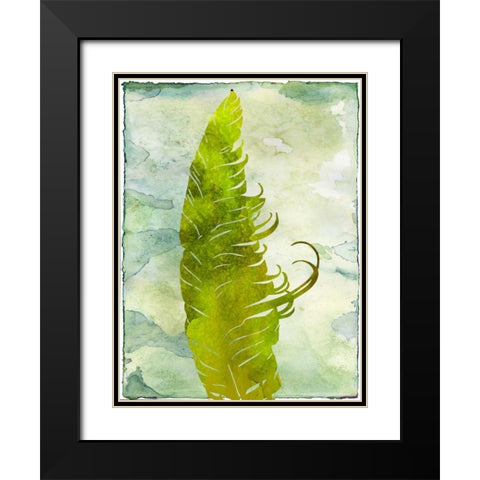 Contemporary Flock Black Modern Wood Framed Art Print with Double Matting by Lewis, Sheldon