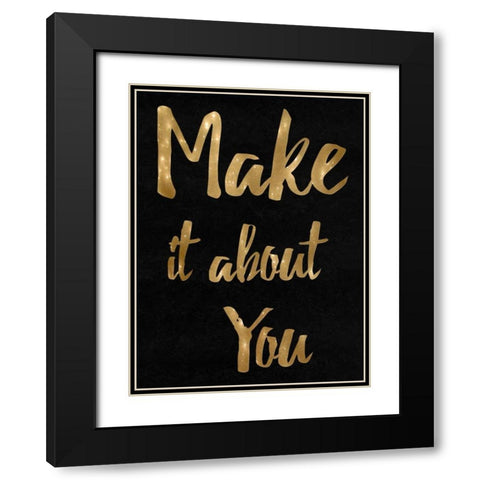 Bold Black Modern Wood Framed Art Print with Double Matting by Lewis, Sheldon