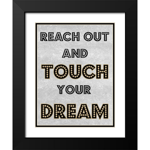 Reach Out Black Modern Wood Framed Art Print with Double Matting by Lewis, Sheldon