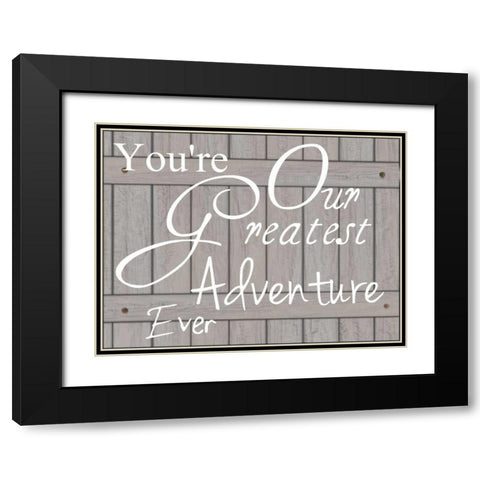 Greatest Adventure Black Modern Wood Framed Art Print with Double Matting by Lewis, Sheldon