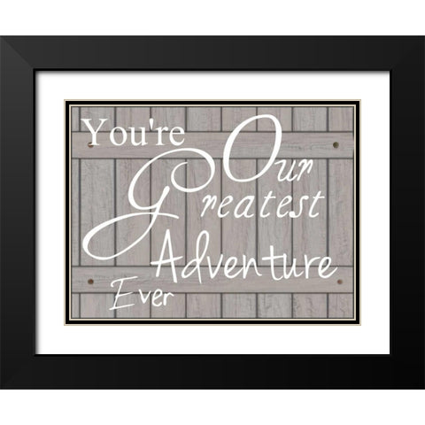 Greatest Adventure Black Modern Wood Framed Art Print with Double Matting by Lewis, Sheldon