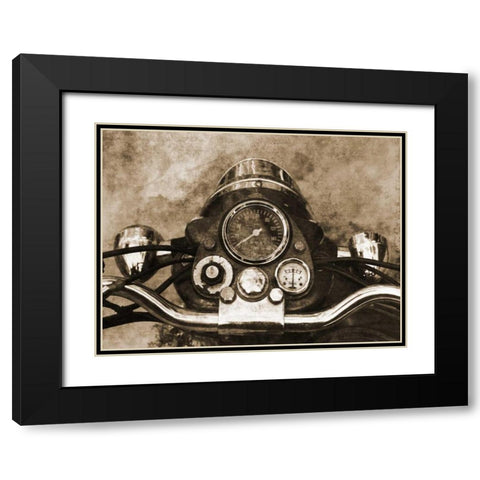 Ride It Black Modern Wood Framed Art Print with Double Matting by Lewis, Sheldon