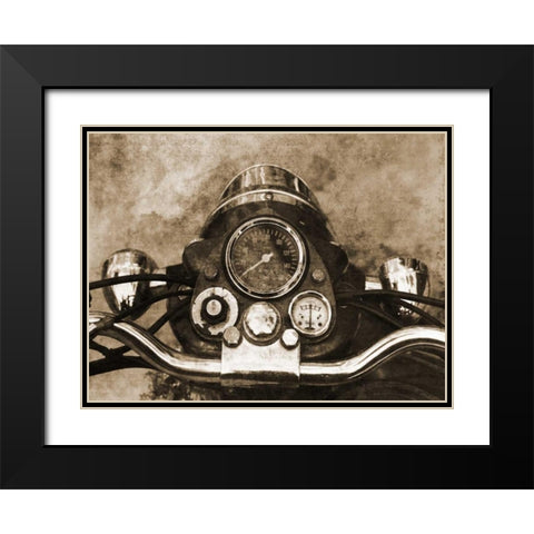 Ride It Black Modern Wood Framed Art Print with Double Matting by Lewis, Sheldon