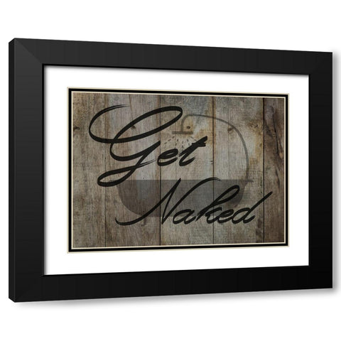 Get Naked Black Modern Wood Framed Art Print with Double Matting by Lewis, Sheldon