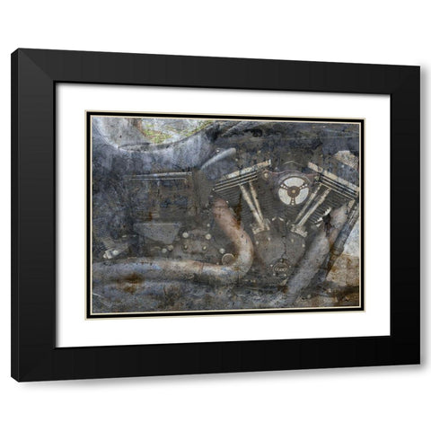 Pump And Ride Black Modern Wood Framed Art Print with Double Matting by Lewis, Sheldon