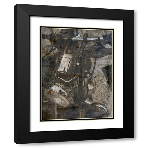 Pump And Ride Black Modern Wood Framed Art Print with Double Matting by Lewis, Sheldon