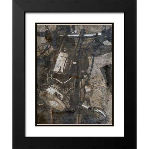 Pump And Ride Black Modern Wood Framed Art Print with Double Matting by Lewis, Sheldon