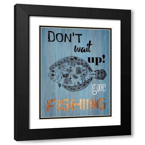 Lake Time 2 Black Modern Wood Framed Art Print with Double Matting by Lewis, Sheldon