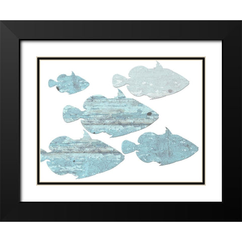 Old Shoal Black Modern Wood Framed Art Print with Double Matting by Lewis, Sheldon
