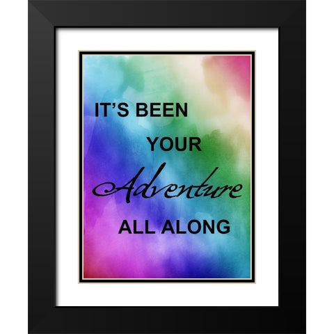 Bright Adventure Black Modern Wood Framed Art Print with Double Matting by Lewis, Sheldon