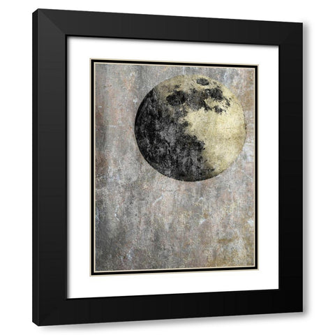 Dark Of The Moon Black Modern Wood Framed Art Print with Double Matting by Lewis, Sheldon