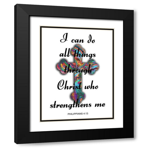 All Things Black Modern Wood Framed Art Print with Double Matting by Lewis, Sheldon