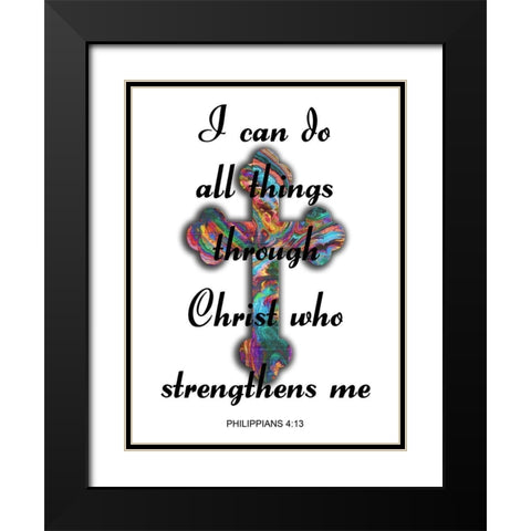 All Things Black Modern Wood Framed Art Print with Double Matting by Lewis, Sheldon